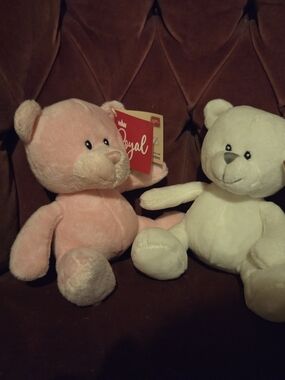 Pair of small plush Teddy Bears - NWT